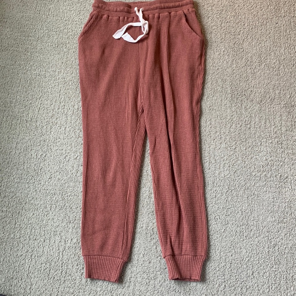 ribbed lounge joggers